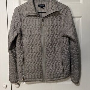Lands' End Quilted Gray Jacket